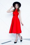 Изысканное платье с американской проймой (Красный) - фото 