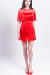 Платье с бахромой в стиле Гэтсби (Красный) - фото 