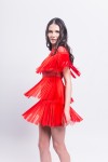 Платье с бахромой в стиле Гэтсби (Красный) - фото 